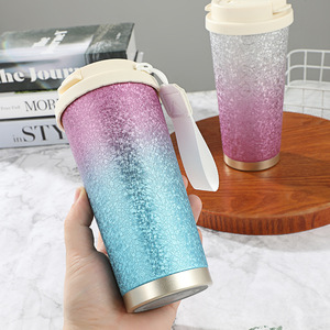 Gradient Stainless Steel Tumbler 316 Double Wall Vacuum Insulated With Straw For Travel And Outdoor Use - Product Image 2