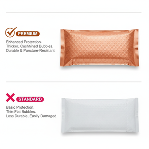 Vente en gros d'enveloppes à bulles en poly recyclables imprimées sur mesure Enveloppe d'expédition rembourrée à l'air auto-scellante Sacs postaux écologiques - Product Image 3