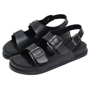 Men's Sandals for Summer With Metal Frosted Leather Soft Sole Anti <b>Slip</b> Casual Shoes 2026 New for Men Leather Sandals - Product Image 5