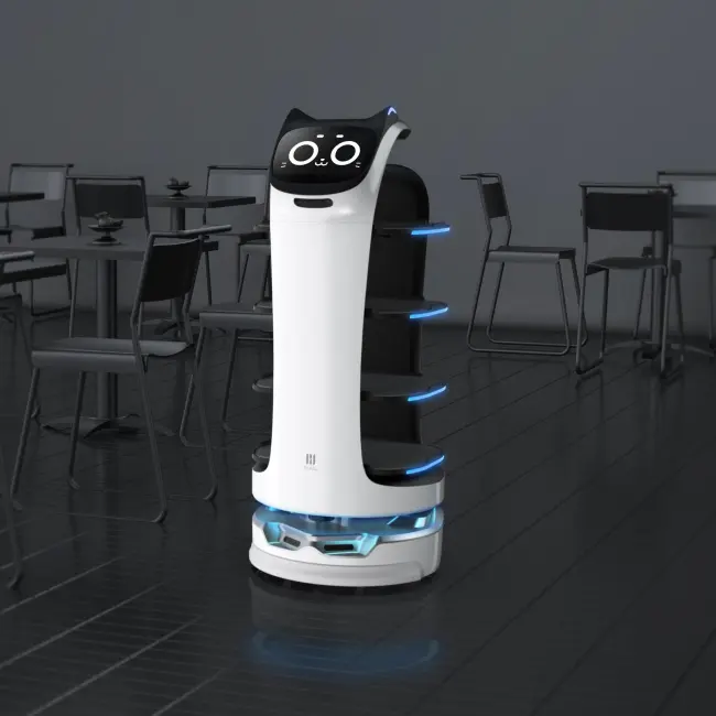 Service de haute qualité Robot livraison de nourriture Robot serveur pour hôtel Restaurant café hôpital