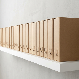 Caja Archivadora de Papel Kraft A4, Carpeta de Almacenamiento de 2-8 cm de Grosor, para Documentos Contables - Product Image 1