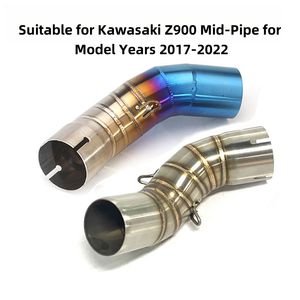 Tuyau d'échappement intermédiaire en acier inoxydable, adapté à la modification des accessoires Kawasaki Z900 2017-2022, échappement de moto - Product Image 2