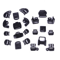 Accessoires pour poussettes en gros, boucle de poussette pour bébé en plastique de 25 mm, 3-5, boucle centrale à dégagement rapide, boucle de ceinture de sécurité