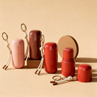 Étui vide en forme de cœur pour baume à lèvres avec pendentif, étui à rouge à lèvres, étui à blush, étui à crème pour les lèvres, pot à fond de teint et correcteur