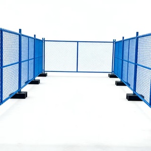 Clôture écologique amovible, barrières de contrôle en maille, clôture de chantier portable en métal soudé galvanisé pour la sécurité des foules - Product Image 3
