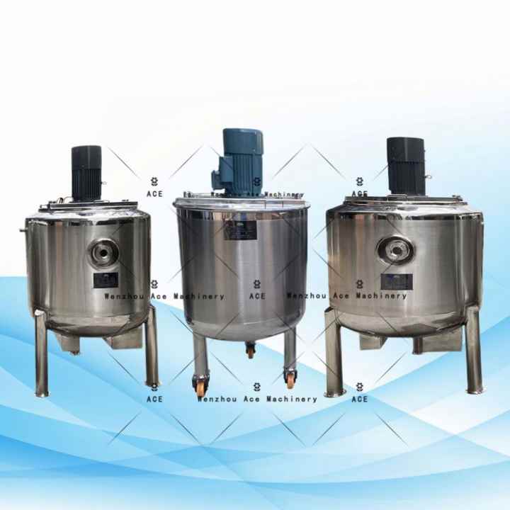 Stainless Steel Vacuum Emulsifier Mixer Machines for Cosmetics Production Available 100L 500L 1000L Capacities Motor Core