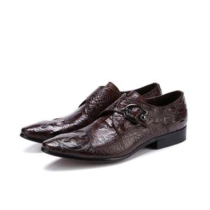 Chaussures de soirée pour homme en cuir véritable, style élégant et tendance, pour mariage et cérémonies. - Product Image 5