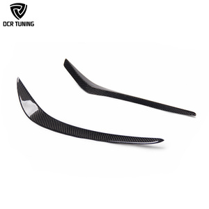Canards de brouillard en carbone véritable CLA45 pour mercedes-benz classe <span class=keywords><strong>CLA</strong></span> W117 AMG <span class=keywords><strong>A45</strong></span> 2014-16 Kits de carrosserie automatique de séparateur de pare-chocs avant en Fiber de carbone - Product Image 4