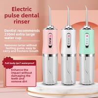 Irrigador Bucal Eléctrico Portátil para Eliminar el Sarro, Limpieza Dental en Casa, Resistente al Agua IPX6