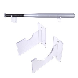 Présentoirs murales pour batte de Baseball, acrylique, pratique pour tout batte de Baseball ou de Softball, écran Horizontal - Product Image 1