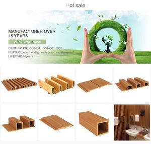 Matériaux de construction écologiques Revêtement mural extérieur en PVC <span class=keywords><strong>bois</strong></span>-plastique Revêtement mural intérieur en PVC - Product Image 6