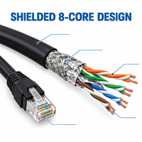 Câble Ethernet industriel pour chaîne porte-câbles RJ45 vers RJ45 à verrouillage par vis pour caméra de vision industrielle et accessoires de caméra de sécurité CCTV