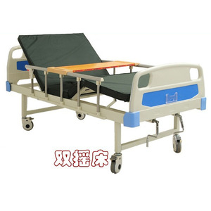 Lit médical multifonctionnel manuel Jiaxin avec barrière de sécurité pour les soins aux patients à domicile - Product Image 2