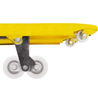 Rouleau de charge en nylon blanc haute capacité, durable, 80x70 mm / 3,15"x2,76", avec roulements de précision étanches pour chariot à palettes / transpalette