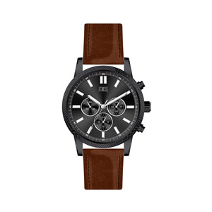 Reloj Cronógrafo Venture Edge de 44 mm para Hombre, Estilo Casual de Negocios, con Correa de Cuero, Movimiento de Cuarzo Analógico, Estilo Elegante - Product Image 3