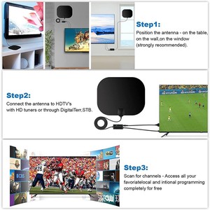 2024 Mini HD <span class=keywords><strong>Antena</strong></span> de TV digital de alta ganancia 2. 2 4K Coaxial 3M Europeo Americano HDTV <span class=keywords><strong>Antena</strong></span> de película Interior/Exterior - Product Image 4