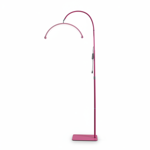 Lampe de sol demi-<span class=keywords><strong>lune</strong></span> LED E27 européenne personnalisable pour salon et bureau, support d'éclairage pour extensions de cils, télécommande, 3600LM, 90 CRI - Product Image 1