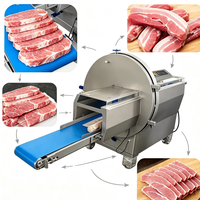 Máquina Cortadora de Carne Industrial de Venta Caliente, Rebanadora Automática de Carne Congelada, Cortadora Comercial de Filetes, Cortadora de Porciones Controlada por PLC