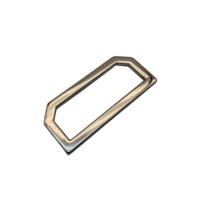 Boucles d'anneau en D en alliage de zinc de 50mm de vente directe d'usine, boucles de bandoulière-accessoires de sac