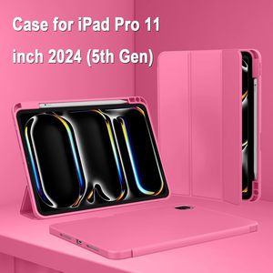 เคสกันกระแทกแบบพับได้บางเฉียบ ผลิตจากวัสดุ TPU นิ่ม สำหรับ iPad Pro 11 นิ้ว รุ่น <span class=keywords><strong>M5</strong></span> M4 ปี 2026 2025 อุปกรณ์เสริมแท็บเล็ตจากซัพพลายเออร์ - Product Image 4