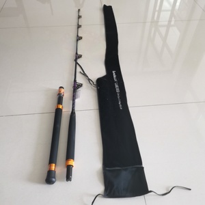 Canne à pêche Lurekiller 1,8 m, 2 sections, 37-64 kg, carbone haute performance, action rapide, guides Fuji SIC, pour <span class=keywords><strong>la</strong></span> pêche en <span class=keywords><strong>mer</strong></span> et <span class=keywords><strong>la</strong></span> pêche à <span class=keywords><strong>la</strong></span> traîne de gros poissons. - Product Image 6