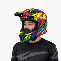 Nouveau casque de moto tout-terrain ABS intégral pour motocross, course, déverrouillage rapide, toutes saisons, pour adultes