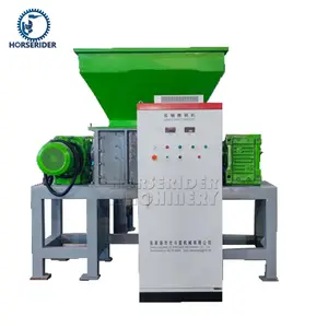 double shafts shredder for plastic recycling by Chinese supplier big crusher for big blue basket and plastic tray