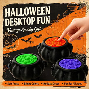 Porte-clés anti-stress Clicker Citrouille, Clicker Fidget imprimé en 3D, Cadeaux amusants et portables sur le thème d'Halloween pour soulager le stress - Product Image 5