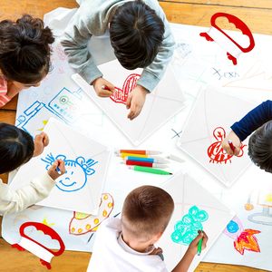 Niños hechos a mano DIY cometas personalizadas volando jardín <span class=keywords><strong>de</strong></span> infantes educación temprana al aire libre juguete <span class=keywords><strong>cometa</strong></span> fábrica al por mayor - Product Image 3