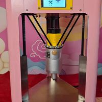 Коммерческий 3D-принтер для печати пищевых продуктов, одноцветный, настольный, автоматический, FDM, с функцией возобновления печати, для сахарной росписи