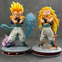 Super Saiyan 3 Gotenks DBZ Anime PVC Figurine de collection luminescente Saiyan Modèle de jouet de dessin animé Nouveau décoratif
