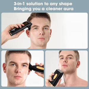 Bộ dụng cụ cắt tỉa chuyên nghiệp chất lượng cao MỚI 3 trong 1: Máy cắt tóc, máy cạo râu điện không thấm nước, máy tỉa tóc - Bộ 3 món dành cho nam - Product Image 5