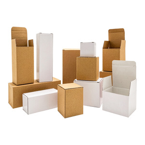 Cajas de cartón plegables de papel de color Qiyou, caja de embalaje de papel kraft de 3 capas para impresión personalizada en lotes pequeños - Product Image 2