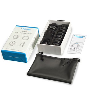 Оптовая продажа, универсальные Объективы для мобильных камер, широкоугольные объективы для макросъемки «рыбий глаз», Объективы для камеры телефона с комплектом фильтров CPL + <span class=keywords><strong>ND</strong></span> + Star 11 в 1 - Product Image 1