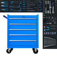 Chariot à outils robuste en acier avec ensemble complet d'outils, OEM ODM, pour atelier, garage, réparation automobile