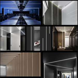 EU in magazzino armadietto per la vendita diretta della fabbrica luce a Led montata in lega di 6063 argento 45 gradi profilo in alluminio a Led - Product Image 6