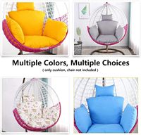Chaise en Rotin Panier d'Intérieur pour la Maison, Meuble d'Extérieur pour Balcon et Jardin, Fauteuil Suspendu Œuf sur Pied, Balancelle de Patio avec Support