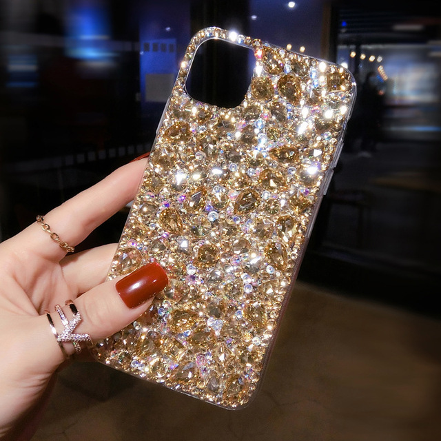 For Apple iPhone 17 16 15 Pro Max full-cut phone case for iPhone 13/17 Water droplet-shaped glitter cover with full protection