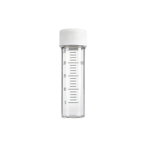 Flacon de culture en plastique transparent Mashu Medical 25 ml, bouteille cylindrique graduée pour l'échantillonnage en laboratoire et le stockage de réactifs - Product Image 4