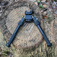 Trépied tactique professionnel rétractable V8 réglable de 6 pouces pour support extérieur