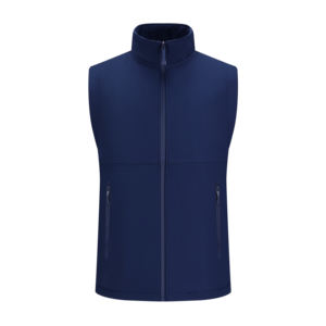 남자의 겨울 양털 조끼 사용자 정의 로고 플러스 사이즈 지퍼 폐쇄 안티 필링 100% 폴리에스터 V-넥 남여 공용 세련된 야외 OEM - Product Image 1