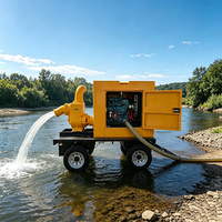 Pompe centrifuge à eau usée haute pression avec moteur diesel monocylindre pour l'irrigation agricole