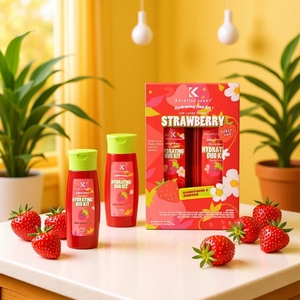 Champú de Fresa 100% Natural Profesional de Marca Privada al por Mayor, Fórmula Nutritiva con Manteca de Karité para <span class=keywords><strong>Cabello</strong></span> <span class=keywords><strong>Seco</strong></span> - Product Image 2