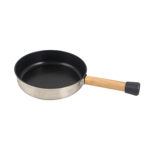 Cls Outdoor <b>Camping</b> Non Stick Frying Pan Stainless Steel Portable For Induction And <b>Gas</b> Stove - Product Image 5