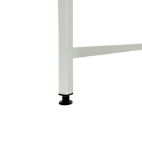 Bureau d'ordinateur exécutif moderne PB avec cadre en acier métallique pour bureau à domicile