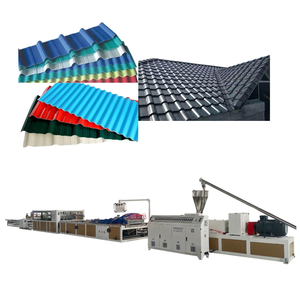 Đôi vít PVC ASA sóng nhựa lợp ngói Hội Đồng Quản trị composited sóng đùn sản xuất máy làm - Product Image 1