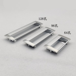 Tirador de cajón empotrado de aleación de aluminio, moderno, rectangular, para muebles - Product Image 2