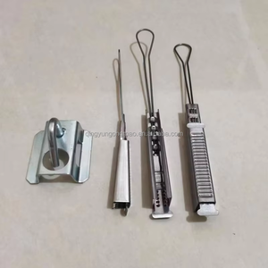 工場直販 FTTHアクセサリー 光ファイバーワイヤークランプ 1-2ペア ステンレス製ドロップワイヤークランプ - Product Image 4