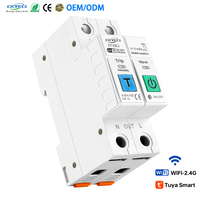 Disjoncteur intelligent Wi-Fi AC Smart Life Mini en cuivre, protection contre les surtensions et les fuites de courant, mesure prépayée, temporisation L2 2P LN 63A