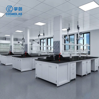 Mesa de Laboratorio de Acero con Estructura en H, Diseño Tradicional, Encimera Resistente a Ácidos y Álcalis para Uso en Escuelas, Hospitales y Laboratorios